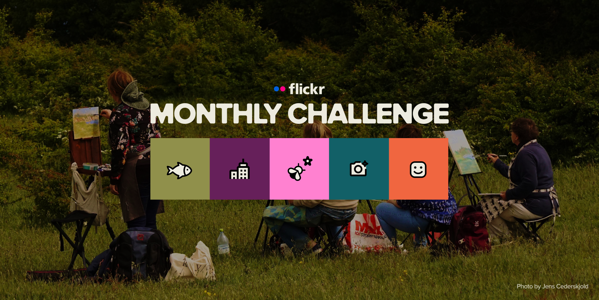 Flickr’s new monthly photo challenge is here.